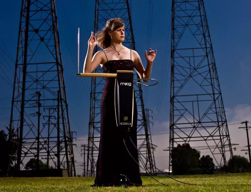 Image: Hollywood theremin player Lara Wickes will be in town for two performances this month.