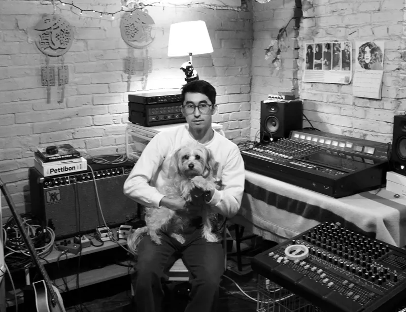 Image: Supreme Joy's Ryan Wong in the basement studio of his Denver home.