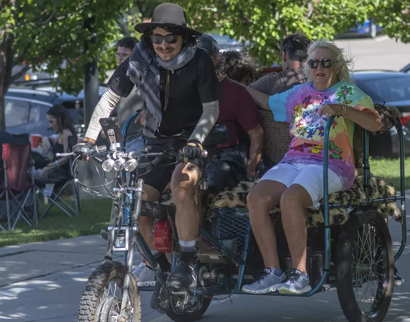 Image: Last summer, there were 99 licensed pedal cab drivers in Denver.