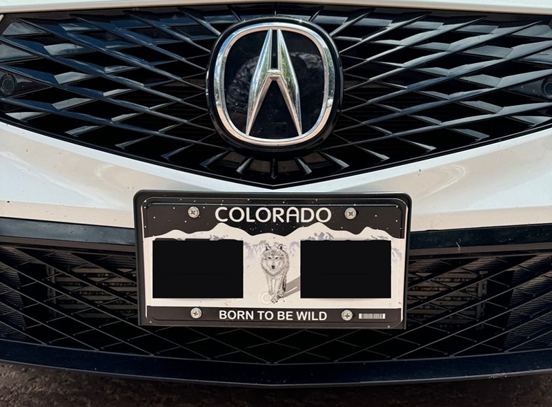 The Born to be Wild wolf plate is one of Colorado's newest.