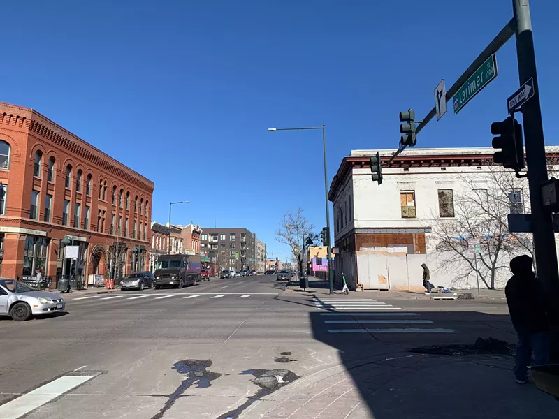 Image: Heading up Larimer Street.