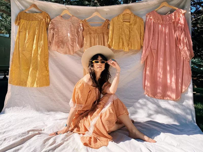 Image: woman in yellow dress