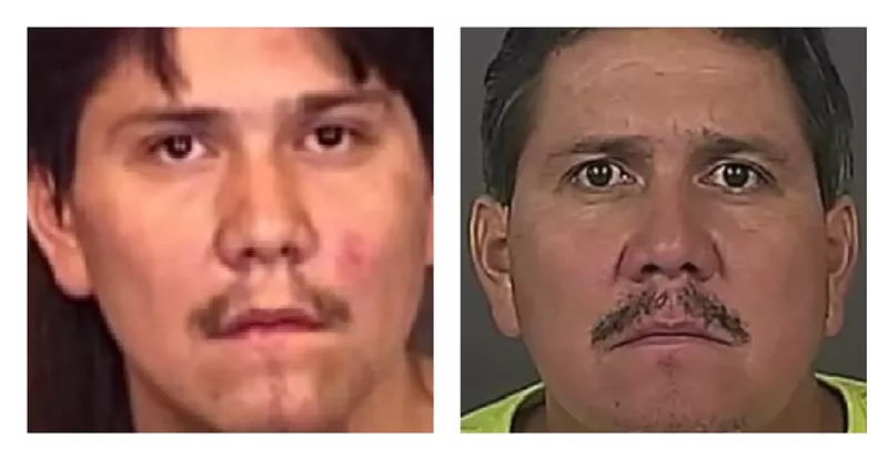 Image: Booking photos of Ray Ojeda from around the time the original 1997 crime was committed and following his 2013 arrest.