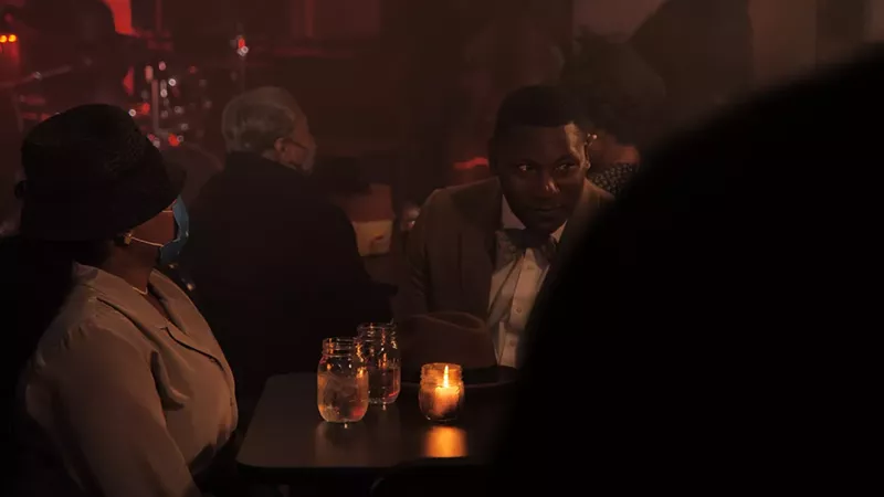 Image: A still from James Batiste's short film, "A Stranger's Story."