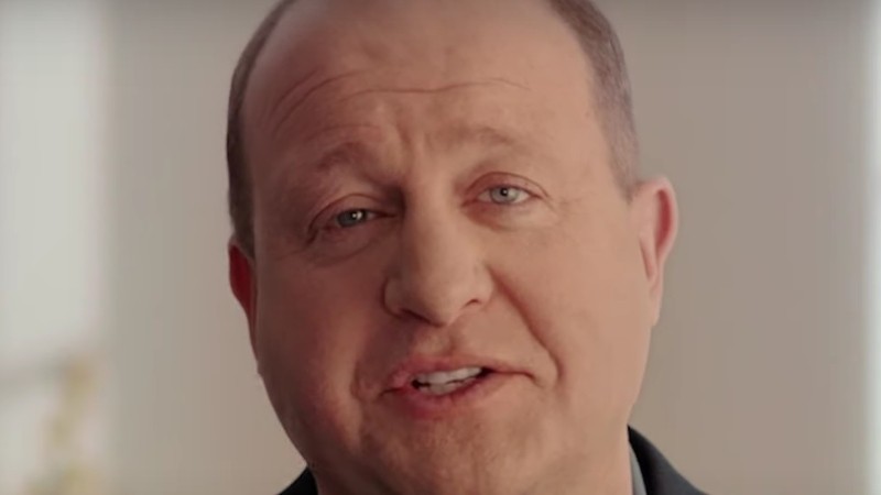 Governor Jared Polis in the video announcing his reelection bid.