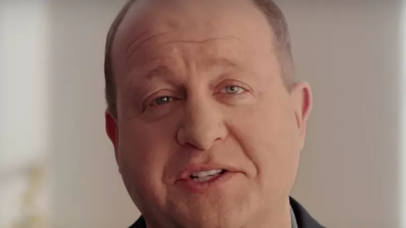 Image: Governor Jared Polis in the video announcing his reelection bid.