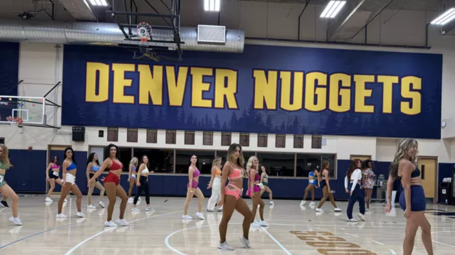 Dancers audition for the Nuggets