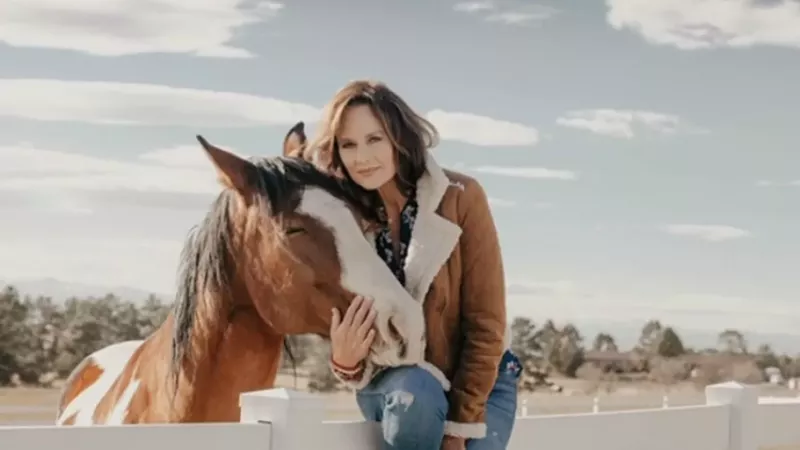 Image: Kathy Sabine and a friend.