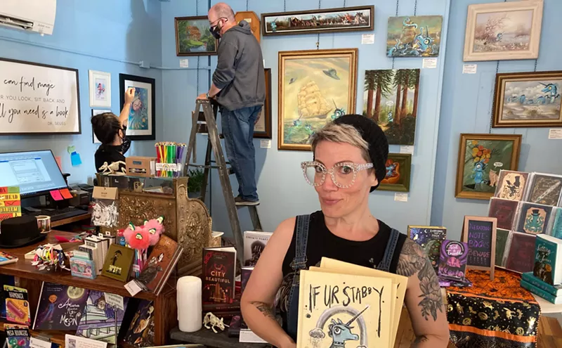 Image: Kaz Windness Displays Stabbified “Monsterpieces” at Wandering Jellyfish