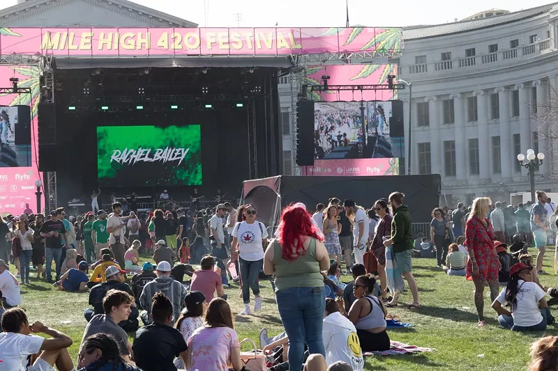 Image: The Mile High 420 Festival takes place at Civic Center Park each year on April 20.