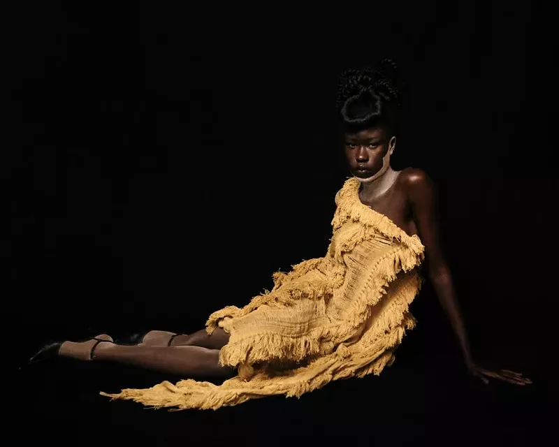 Image: woman in yellow dress