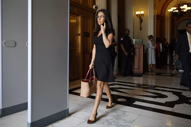 Image: Lauren boebert walks out of capitol building