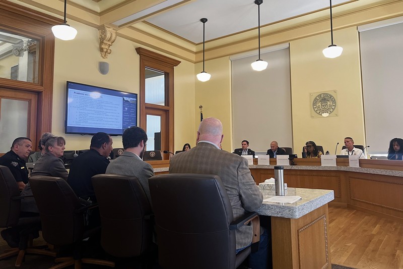 Colorado legislators meet with a panel of law enforcement leaders during an interim meeting on Thursday, July 18.