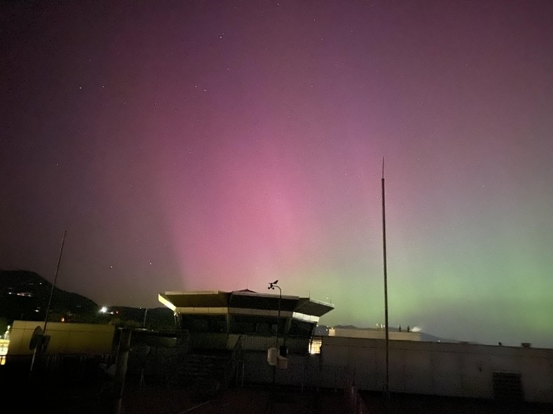 The Northern Lights were visible over Denver and Boulder on May 10.