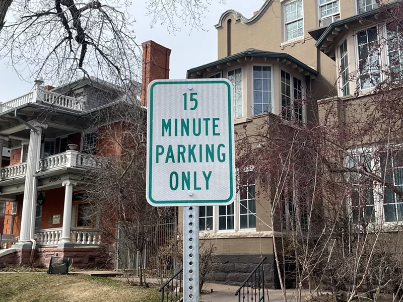 Image: Parking sign in Denver