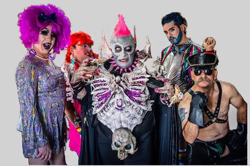 Image: Maris the Great and the Faggots of Death play a show hosted by Jessica L'Whor, Friday at The Venue.