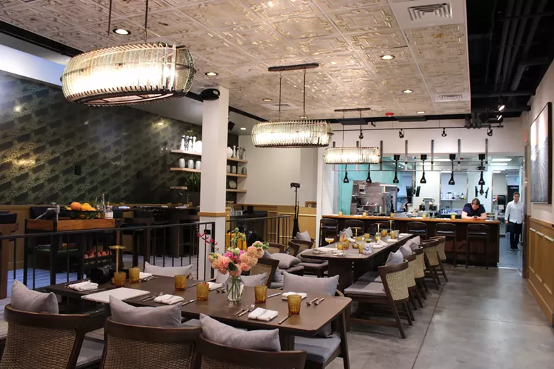 Image: dining room with set tables