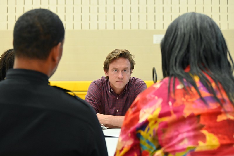 Mayor Mike Johnston faced criticism over his Community Conversation meetings and what Montbello residents see as inaction on his part during a town hall event on Thursday, June 6.