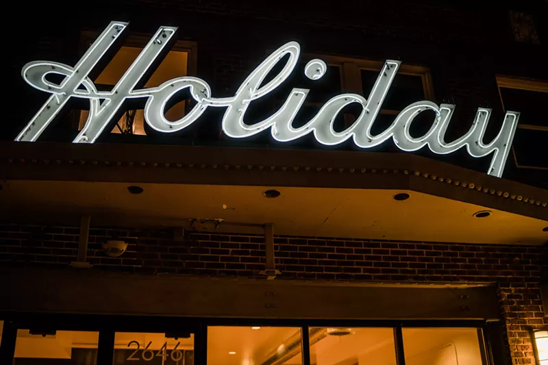 Image: The Holiday Theater: lit up and ready to welcome Denver again.