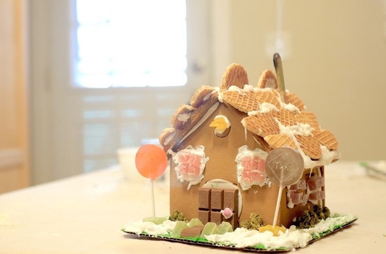 Have yourself a very stanky Christmas with this hash- and weed-infused ganjabread house (smoking chimney optional).