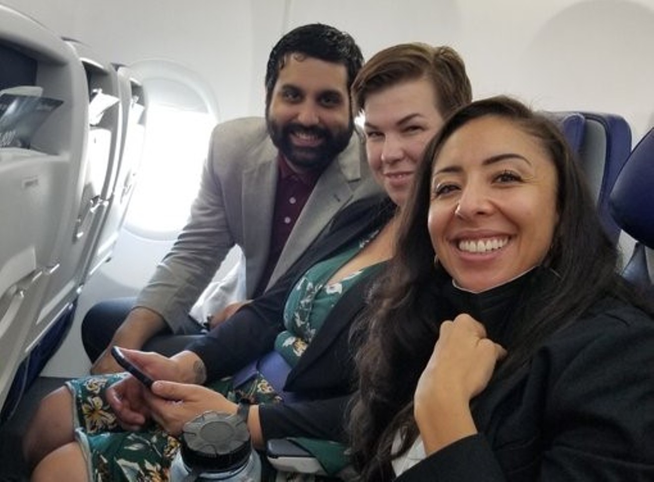 Juan Marcano, Alison Coombs and Candi CdeBaca traveled to Houston on a fact-finding mission.