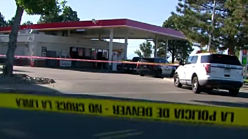 Image: The scene of a fatal shooting near the intersection of Alameda and Galena on September 24.