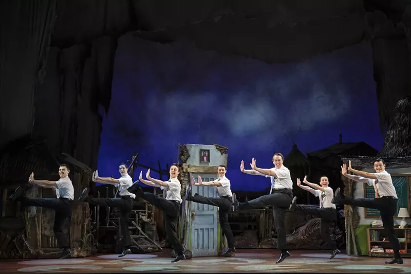 Image: Dancers on stage Book of Mormon
