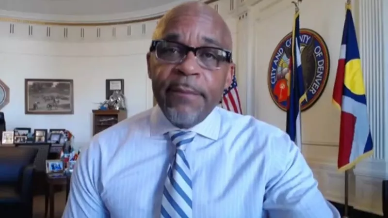 Image: Mayor Michael Hancock during a Janaury 31 press conference.