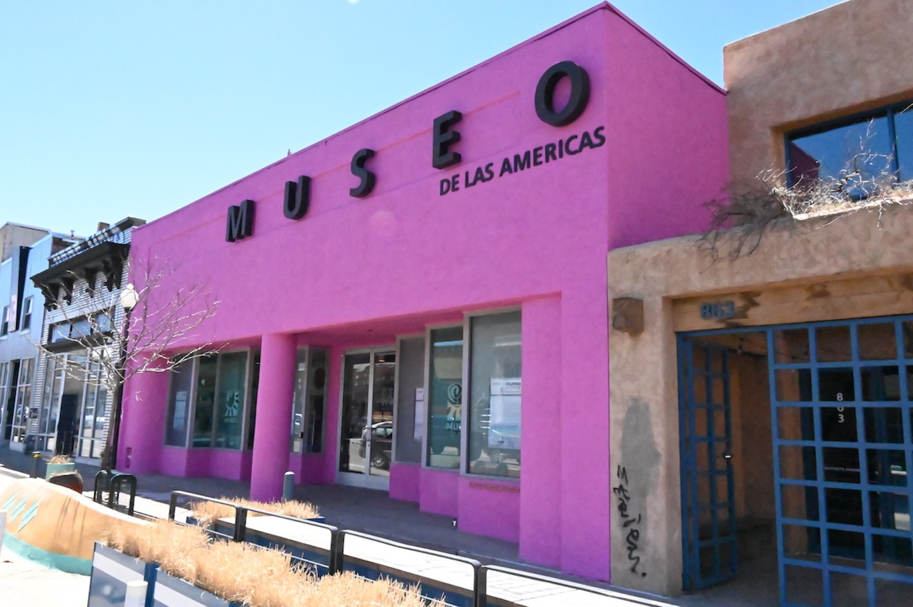 Museo de las Americas is a landmark in Denver's Art District on Santa Fe.