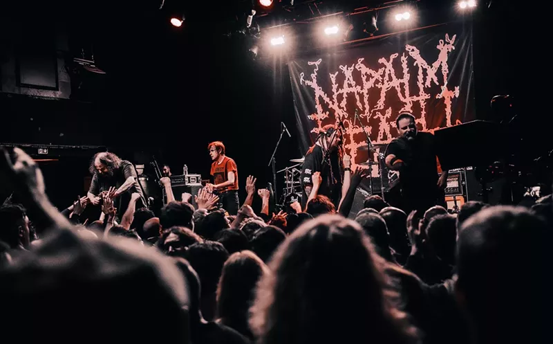 Image: Seeing Napalm Death live is an ear-shattering experience.