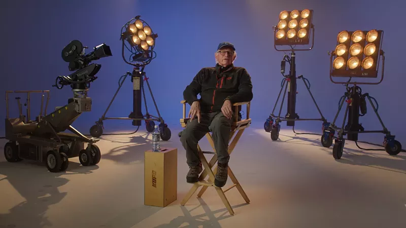Image: A man on a film set