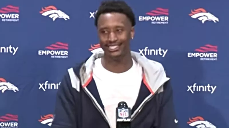 Image: Courtland Sutton had a huge game receiving for the Denver Broncos on Sunday.