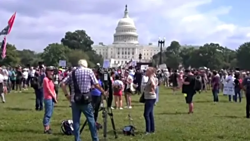 Image: A look at the crowd gathered at the Justice for J6 rally in Washington, D.C. on September 18.