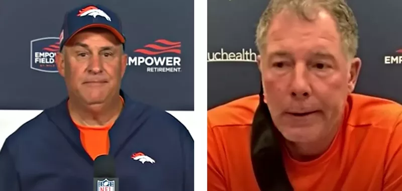 Image: The seats under head coach Vic Fangio and offensive coordinator Pat Shurmur could hardly be hotter.