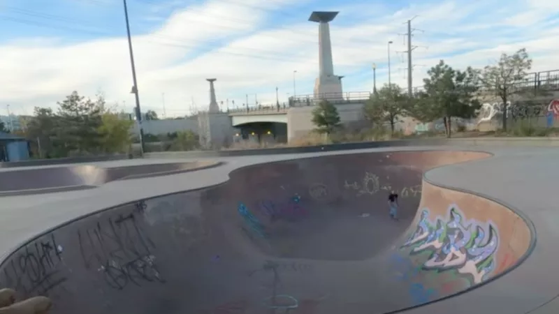 Image: A man who lives near the Denver Skatepark has been contacting city officials about problems around the facility for months.