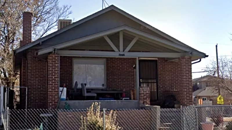 Image: This four-bedroom, two-bathroom, 2.161 square foot home at 4200 Tejon Street is listed for $800,000, just under the new average price for a detached home in Denver.