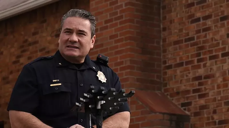 Image: Paul Pazen was sworn in as Denver police chief in July 2018.