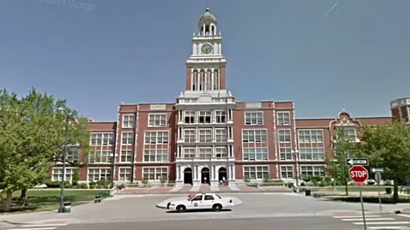 Image: Denver East High School was one of several Colorado locations allegedly swatted on September 19.