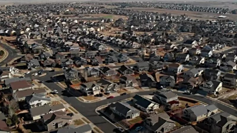 Image: An aerial view of Commerce City.
