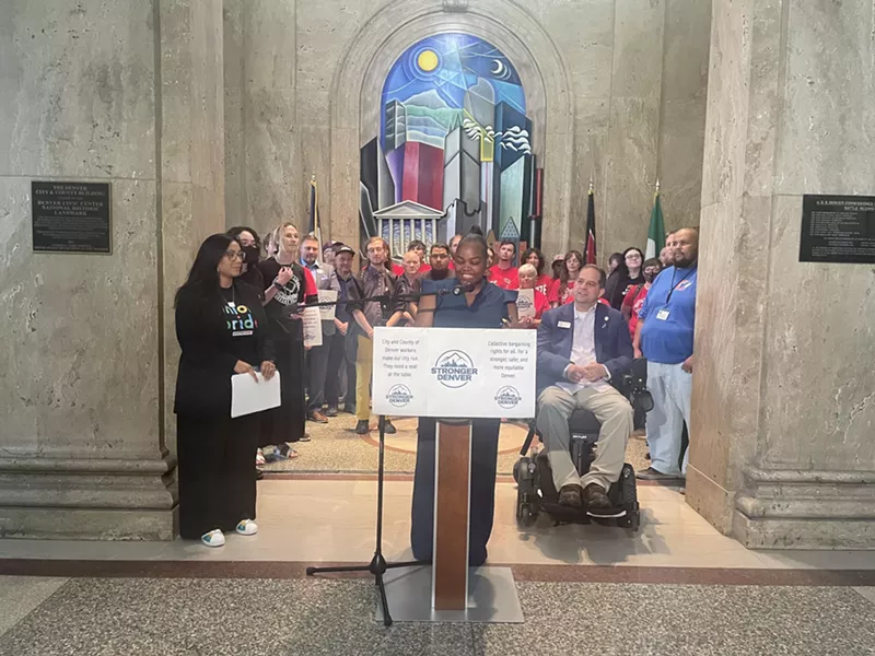 Image: City hall rally in Denver