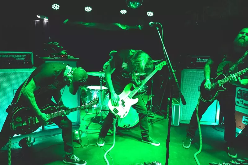 Image: Denver stoner-doom band Hashtronaut will have you seeing green when they hit the stage at hi-dive this 4/20.