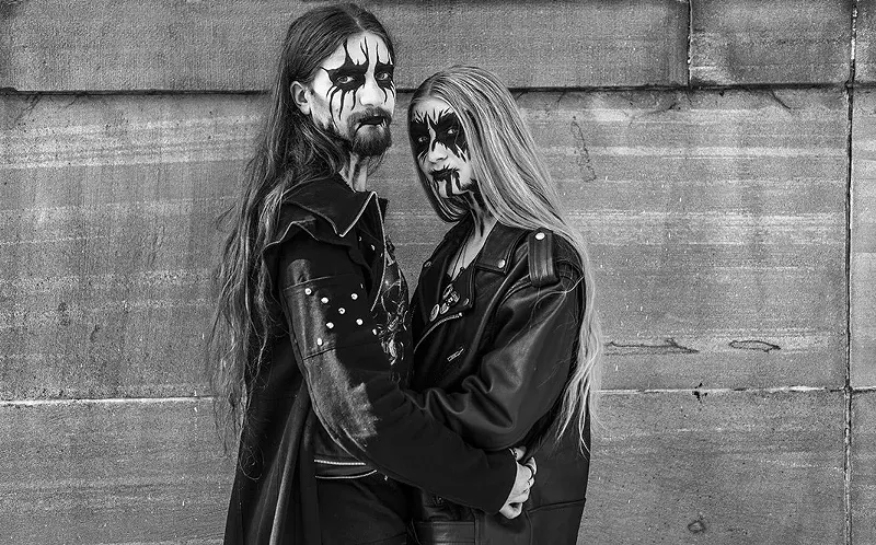 Image: Couples come in all shapes, sizes and corpse paint.