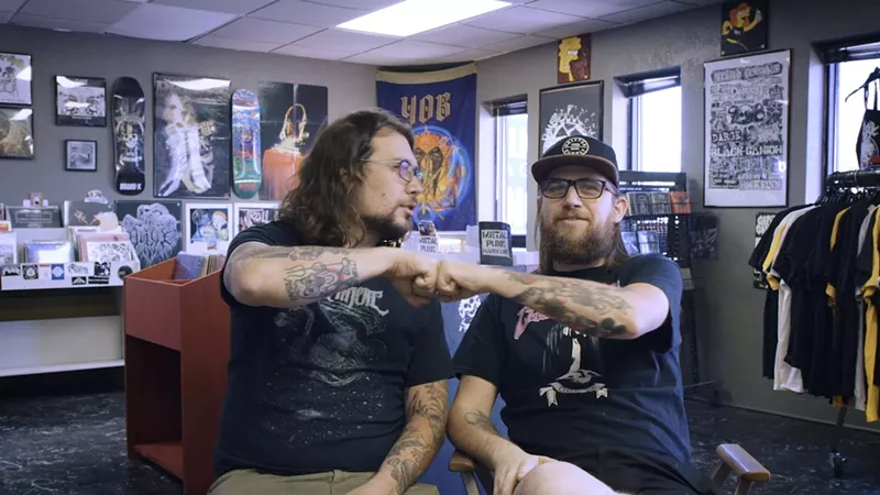 Image: Brothers Bryan, left, and Sean Ostrow of What’s Left Records of Colorado Springs.