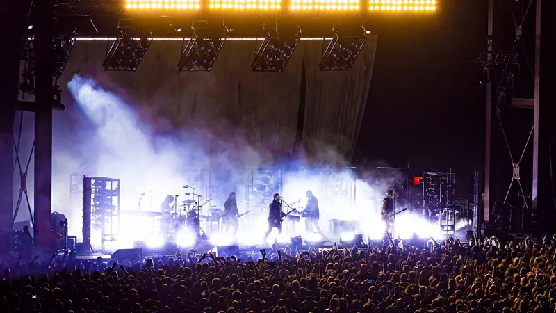 Image: Nine Inch Nails live onstage
