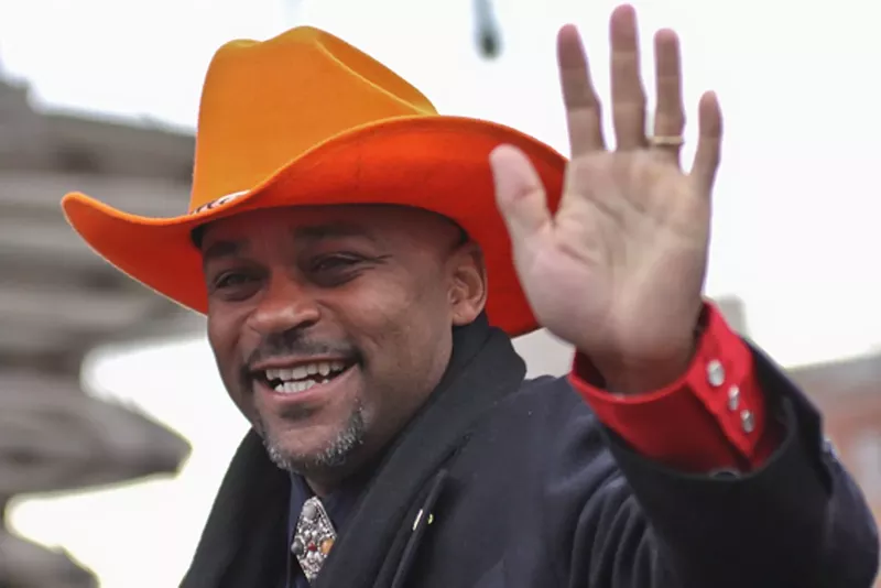 Image: Mayor Michael Hancock during the annual Stock Show Parade in 2013, during his first term.