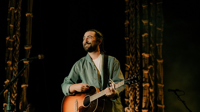 Noah Kahan performing at Fiddler's Green outside Denver