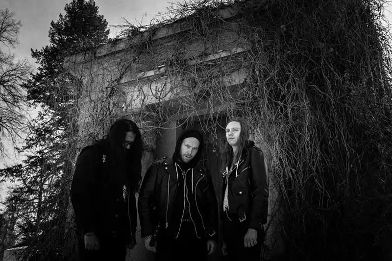 Image: Denver death-metal trio Of Feather and Bone unapologetically embraces death.