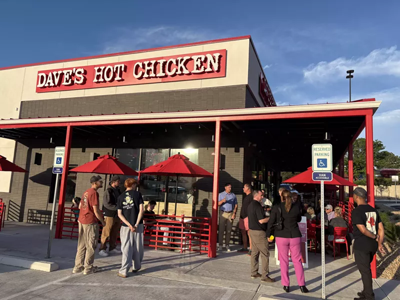 Image: outside of hot chicken restaurant