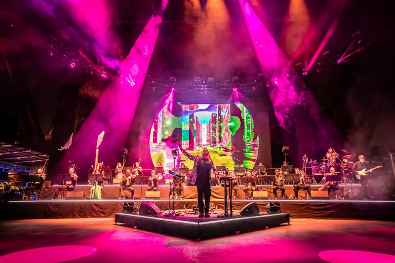 Opiuo sold out Red Rocks last year with his Opulent Orchestra, pictured above.