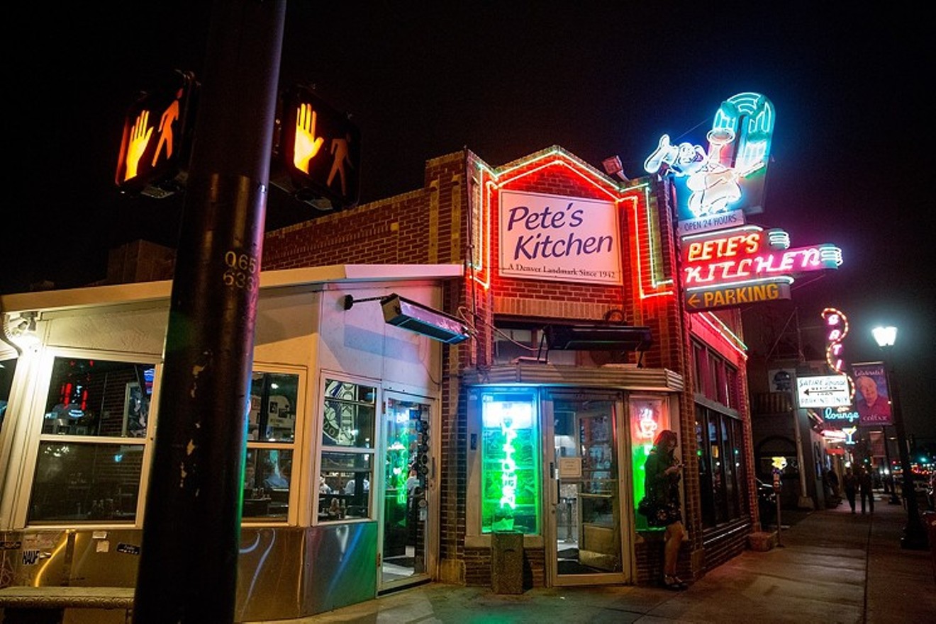 A late night meal at Pete's Kitchen is an essential stop for Denver visitors.